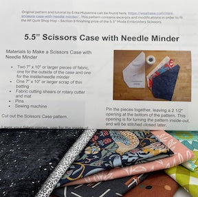 5.5" Scissors Case/Needle Minder Mystery Kit Shp Hp '24