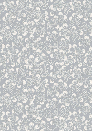 Snowberries on Grey Flannel