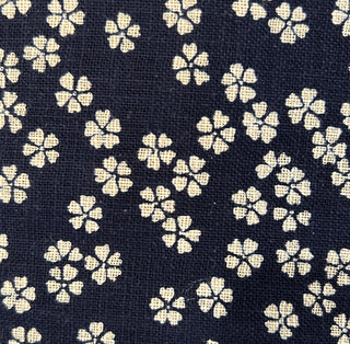 Small Cream Flowers 0n Blue - Sevenberry