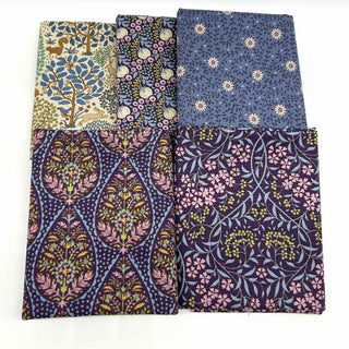 Sanctuary - Eggplant Collection 5 Half Yard Bundle