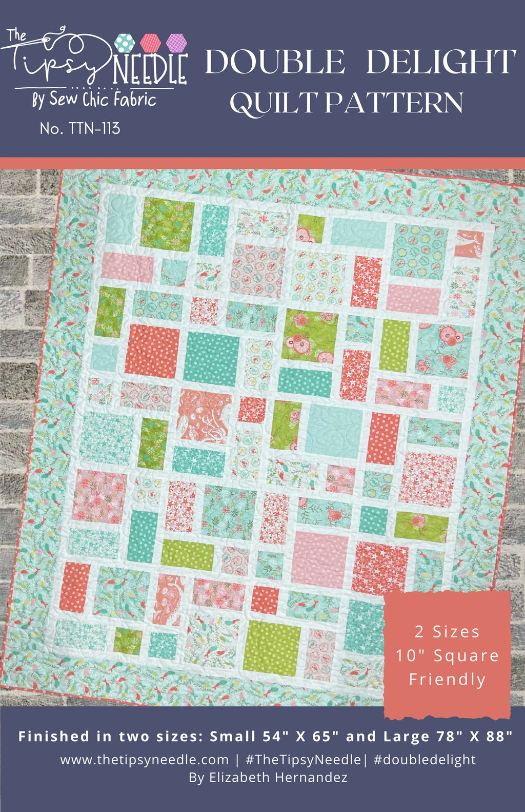 Double Delight Quilt Pattern Seams Like Quilting