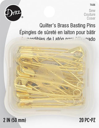 Safety Pins Brass  Sz3 20 pc