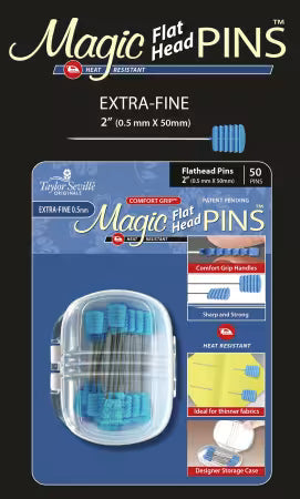 Magic Pins Flat Head Extra Fine 2" 50 Pc