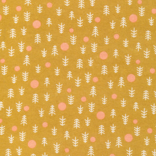 Winter Forest - Winter Forest Gold Flannel