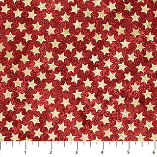 America 250 - Cream Stars on Red