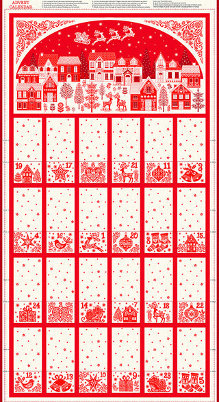 Scandi FoldUp Advent Calendar Red 2023