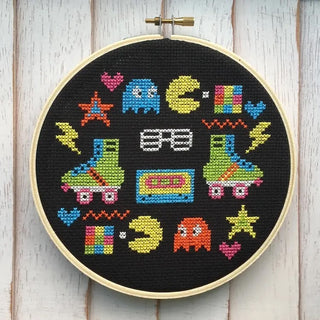 80's Sampler Cross Stitch Kit