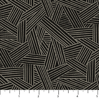 Folktale Light Brown Geometric Lines on Black