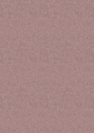Sketched Oak Leaves on Light Brown - Old Quercus