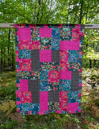 Hand Made Bright Horse Quilt 48 x 60