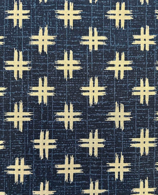 Igeta Hashtag Cotton Broadcloth - Indigo