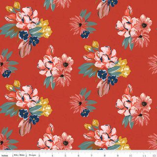 Wild Rose Floral Red
