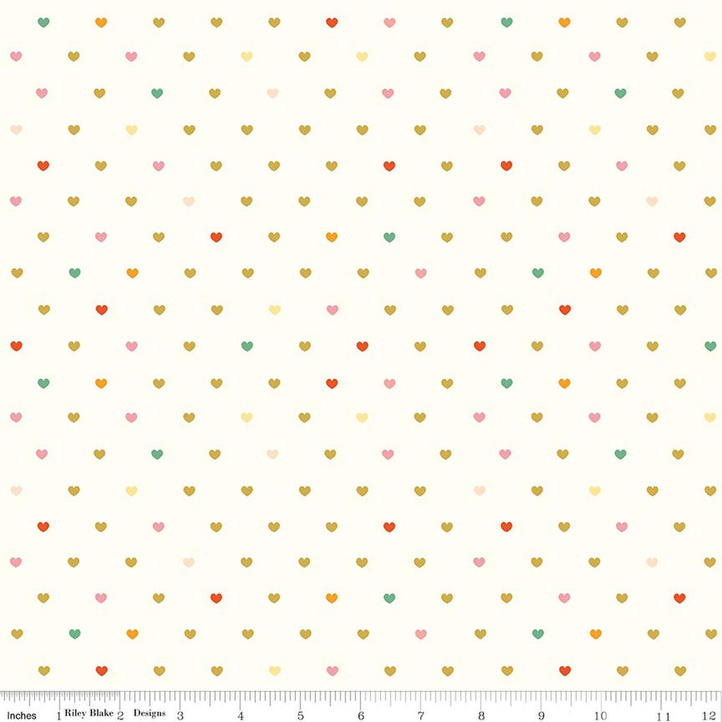 Serendipity 2 - Hearts Cream – Seams Like Quilting