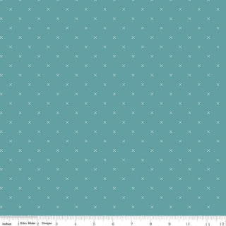 Bee Cross Stitch In Color Riley Teal