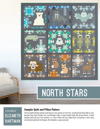 North Stars Quilt Pattern - Elizabeth Hartman