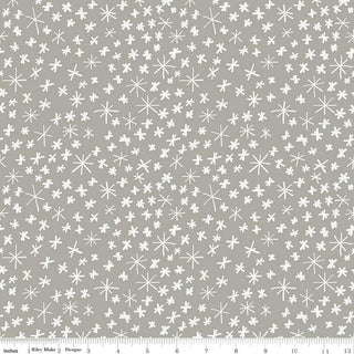 Flannel Nice Ice Baby Snowflakes Gray