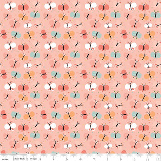 Love You to the Moon Butterflies Coral