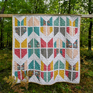 Hand Made Frank Lloyd Wright Quilt 62" x 62"