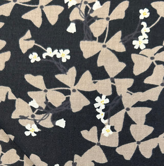 Taupe Clovers on Black