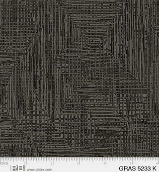 Grasscloth Texture - Black