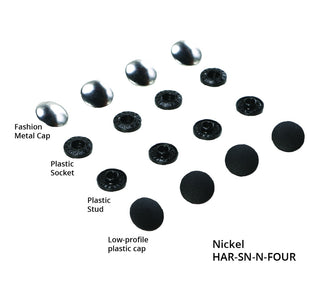 Tool-Free Snaps - 1/2" Nickel