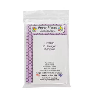 Paper Pack Hexagons - 2" 25 pieces