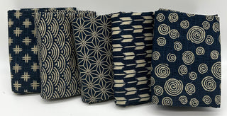 Japanese  - Blue - Kokka  5 Yard Bundle
