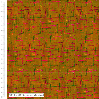 Squares Mustard -  Layers of Time