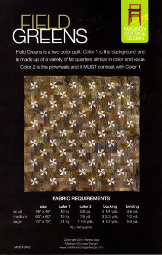 Field Greens Quilt Pattern