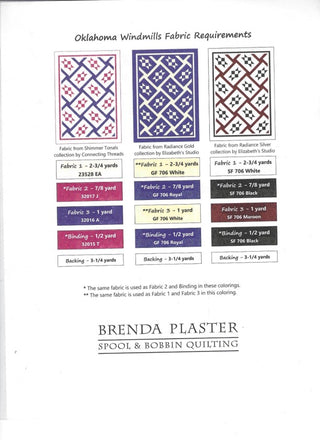 Oklahoma Windmills Quilt Pattern