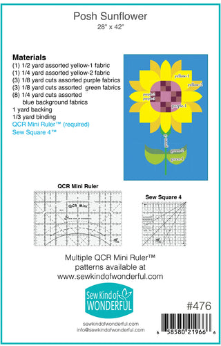 Posh Sunflower Quilt Pattern