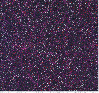 Seeds & Laves on the Ground Purple - Aboriginal