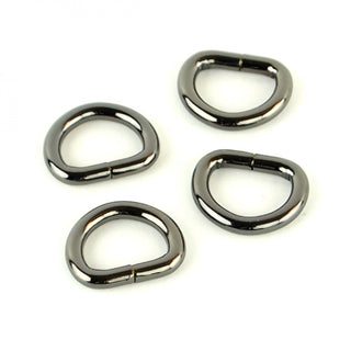 Four D-Rings 1/2" Gunmetal