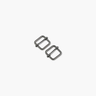 Two Slider Buckles 3/4" Gunmetal