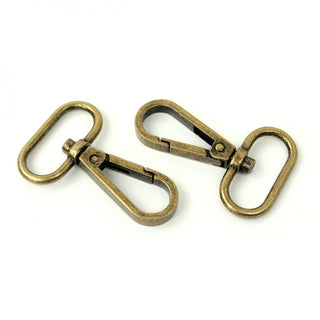 Two Swivel Hooks 1" - Antique