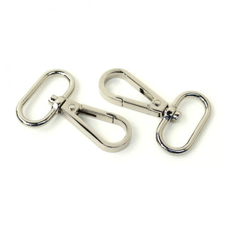 Two Swivel Hooks 1" - Nickel