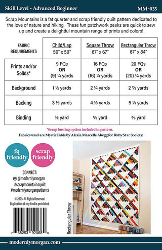 Scrap Mountains Quilt Pattern - Modernly Morgan