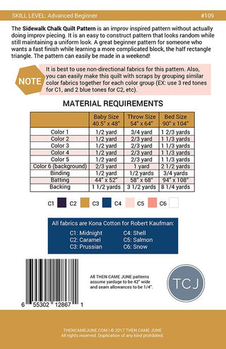 Sidewalk Chalk Quilt Pattern - Then Came June