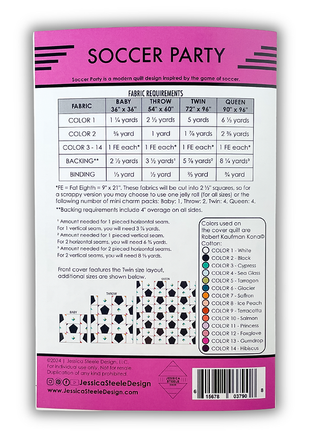 Soccer Party Quilt Pattern