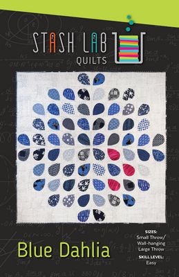 Blue Dahlia Quilt Pattern - Stash Labs