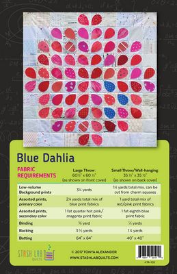 Blue Dahlia Quilt Pattern - Stash Labs