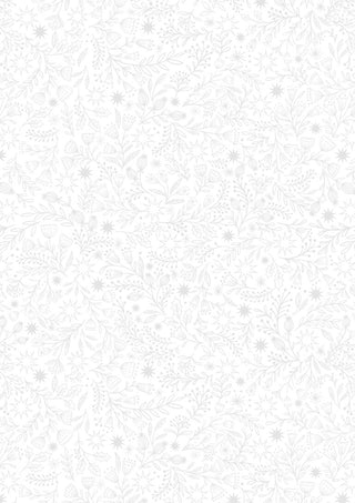 Tiny Tonals - Star Floral Wh on Wh