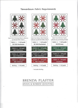 Tannenbaum Quilt/Table Top Pattern