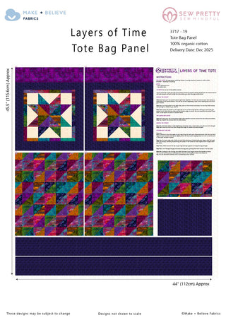 Tote Bag Panel - Layers of Time