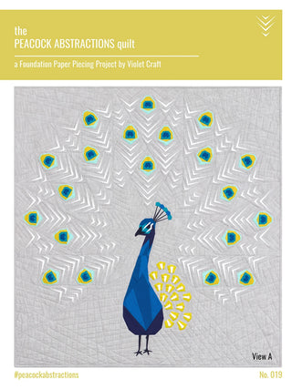 Peacock Abstractions Quilt Pattern