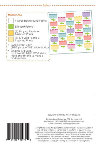 Lollies Quilt Pattern