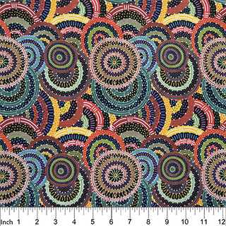 Women's Body Dreaming Black - Aboriginal