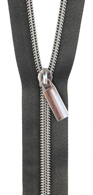 #5 Black Zipper - Gunmetal Pull