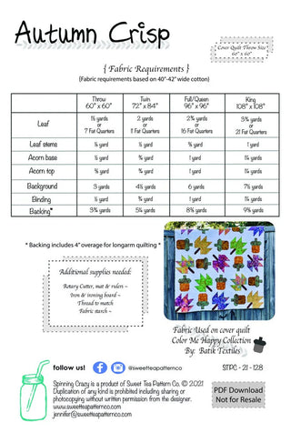 Autumn Crisp Quilt Pattern