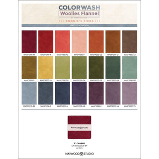 Color Wash Woolies Charm Pack